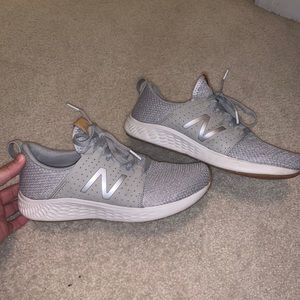 Grey new balance sneakers